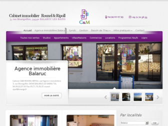 cm-immobilier-balaruc.fr website preview