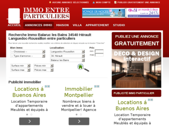 balaruc-les-bains.immo-entre-particuliers.com website preview