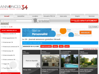 annonces34.net website preview