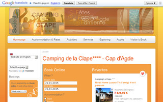 camping-laclape.com website preview