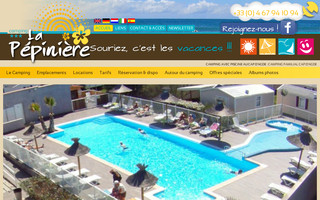 campinglapepiniere.com website preview