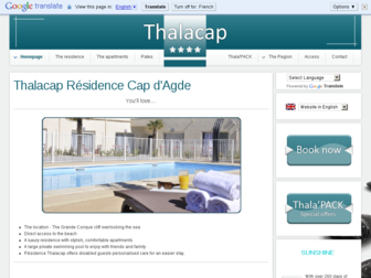 thalacap-residence.com website preview