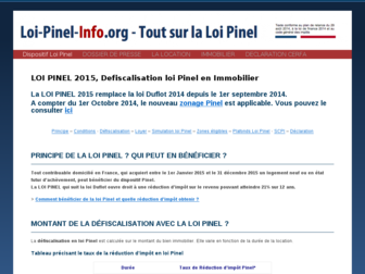 loi-pinel-info.org website preview