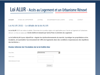 la-loi-alur.org website preview