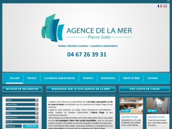 agencedelamer34.fr website preview