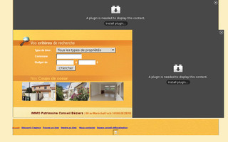 immobeziers.fr website preview