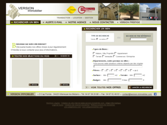 version-immobilier.com website preview