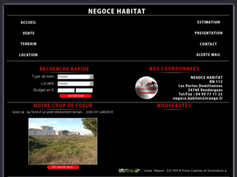 negoce-habitat.com website preview