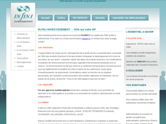 infini-investissement.com website preview