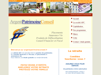 argentpatrimoineconseil.fr website preview