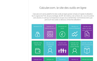 calculer.com website preview