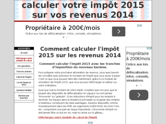calcul-impot-revenu-2015.fr website preview