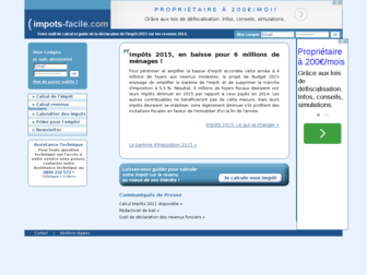 impots-facile.com website preview