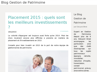 blogdupatrimoine.fr website preview