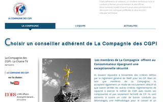 lacompagniedescgpi.fr website preview