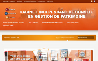 conseilspatrimoineservices.fr website preview