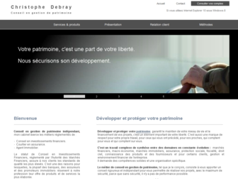 christophedebray.com website preview