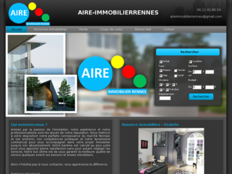 aire-immobilierrennes.com website preview