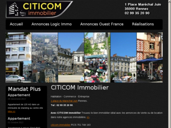 citicomimmobilier.fr website preview