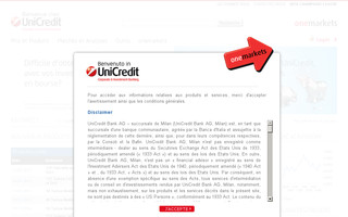 bourse.unicredit.fr website preview