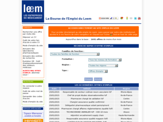 emploi.leem.org website preview