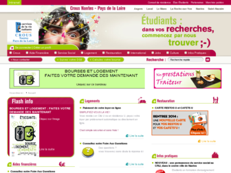 crous-nantes.fr website preview