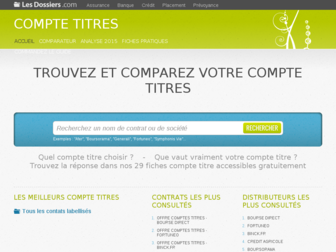 comparateur-compte-titres.lesdossiers.com website preview