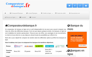 comparateurdebanque.fr website preview
