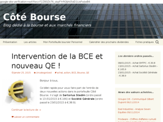 cotebourse.fr website preview