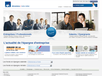 epargneretraiteentreprise.axa.fr website preview