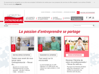 horizonentrepreneurs.fr website preview