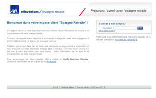 retraite.eol.axa.fr website preview