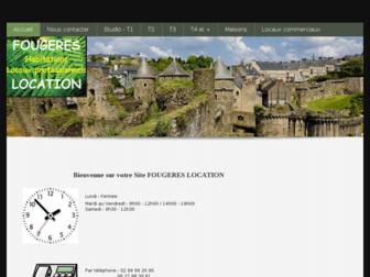 fougeres-location.fr website preview