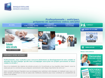 retraite-des-pros.banquepopulaire.fr website preview