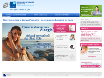 occitane.e-banquepopulaire.fr website preview