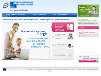 massifcentral.e-banquepopulaire.fr website preview