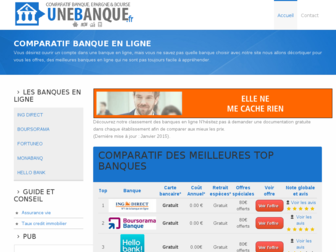 unebanque.fr website preview