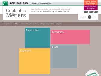 guidedesmetiers.bnpparibas.com website preview