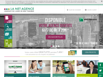 lanetagence.bnpparibas.net website preview