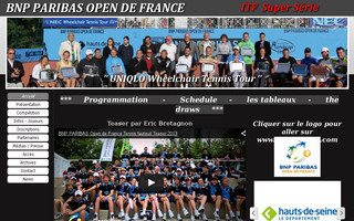 bnpparibasopendefrance.fr website preview