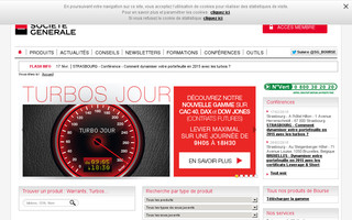bourse.societegenerale.fr website preview