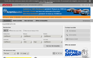 aramisauto-occasion-lyon.com website preview