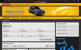 proxauto.fr website preview