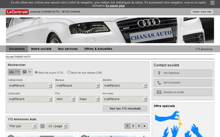 chanasauto-occasions38.com website preview