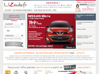 lizauto.fr website preview