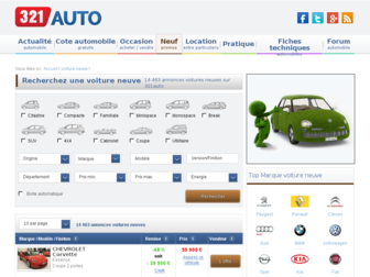 neuf.321auto.com website preview