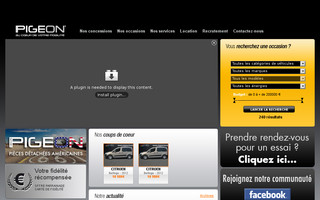 pigeonlesite.fr website preview