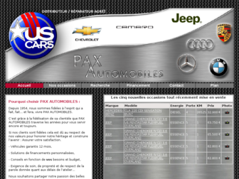 pax-automobiles.com website preview