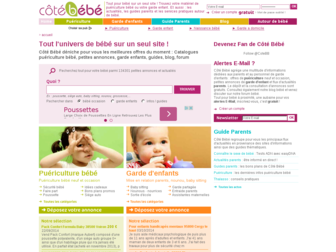 cotebebe.fr website preview