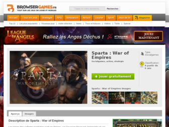 sparta-war-of-empires.browsergames.fr website preview